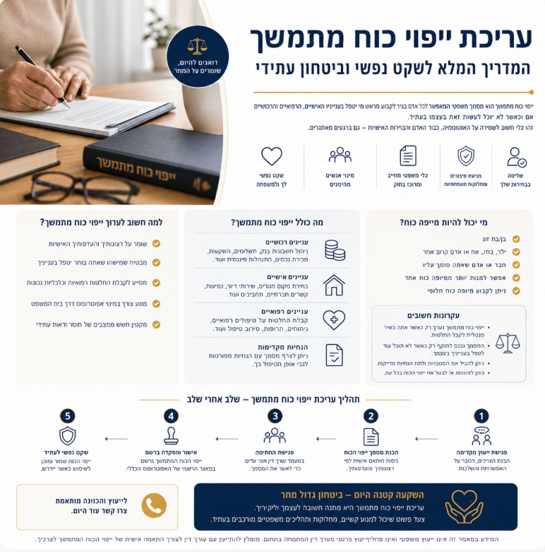 עריכת ייפוי כוח מתמשך